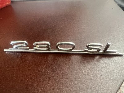 Mercedes ‑ Benz Badge Car Chrome-Plated 230SL Steel Pins W111 Original Vintage