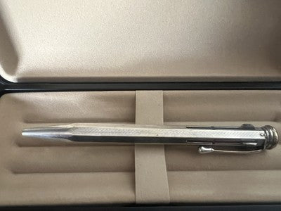 🔴 Matita meccanica PORTAMINE 4 COLORI cesellato guillocchè pulsanti vintage