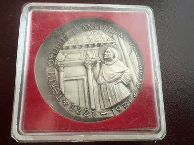 Médaille Paul VI Jubilé Sacerdotal Ordre Franciscains 1221 1971 