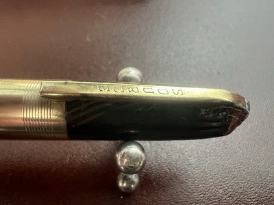 🔴 SOURCE penna stilografica celluloide screziata a leva scrive vintage