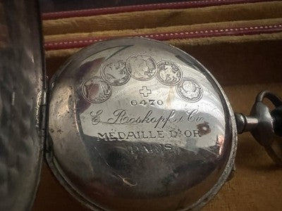 🔴 ROSKOPF orologio tasca uomo parti ricambio o riparazione vintage DEL 1900