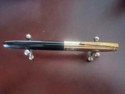 Giulietta Pen Fountain Pen Resin Black Hooded Metal Piston Vintage