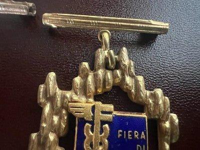 🔴 Spille FIERA DI MILANO 1965–66 VISITATORE originali numerate smalti vintage