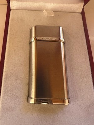 Cartier Briquet CA120116 Finition Platine Livrets Garantie Et Boîte NOS
