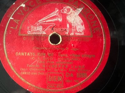 🔴 Dischi LA VOCE PADRONE 78 giri ceralacca Non ti scordar di me grammofono 3Pz