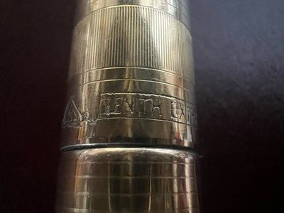 Zenith Extra Stylo à Plume Plaqué Or 18K Ciselé Boutons Filler Vintage