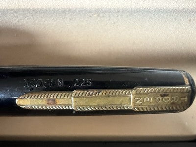 🔴 TROPEN GOLD penna sfera 225 carica inchiostro a pistone scrive vintage 1950