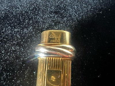 CARTIER Stylo À Plume Vendôme Trinity Nib F Plaqué Or A