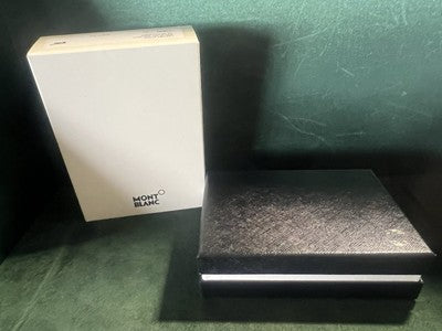 🔴 MONTBLANC scatola portafoglio completa con garanzia e contro scatola 118694