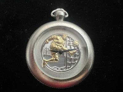 Orologio Pocket Herren Damen Fußball Torhüter Chrom Quarz Werke Vintage