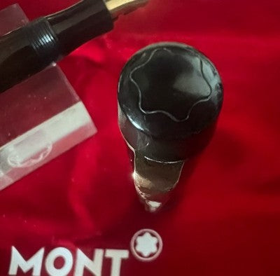 🔴 MONTBLANC penna stilografica 334 ½ a pistone pennino ORO vintage guerra 1939