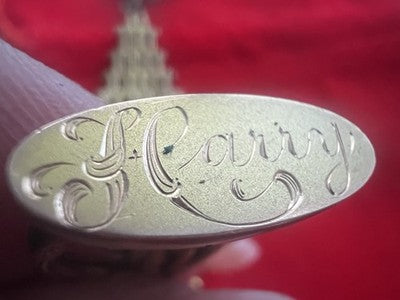 🔴 CATENA orologio tasca vittoriana con sigillo HARRY pinchbeck antica '800