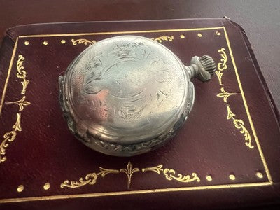 Montre Poche Argent 800 Femme Levier-Dos De Examen Pièces Vintage 13 