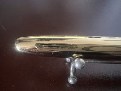 TOMBOW Ballpoint Pen 77 Golden Metal Refill Roller Writes Japan Vintage 70
