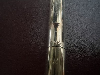Stylo À Bille Doré En Métal Brillant Italy Écrit Vintage Années 70