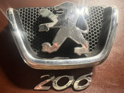 🔴 PEUGEOT 206 stemmi auto emblemi fregi targhette 9628688677 codice 2 PEZZI