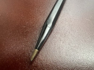 Bleistift Mechanical Zelluloid Schwarz Heptagonal Mine 1,3 Schreibt Vintage C 