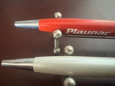 Pelikan Pens Sphere Lacquer Jazz White Orange Pubblicitaria Chrome Vintage