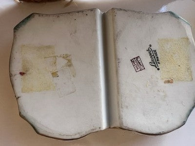 Limoges Tintenfass, Porzellan-Eiskübel | Edelstahl-Handservice, Vintage, Ende des 19. Jahrhunderts 