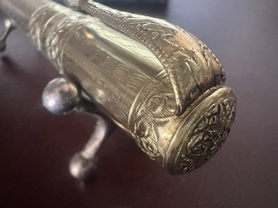 INVICTA Retractable Engraved Fountain Pen Gold Plated 14K Vintage