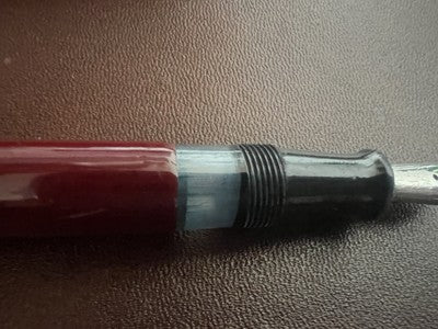 🔴 STYLE Regent M nib piston fountain pen in burgundy writes vintage 