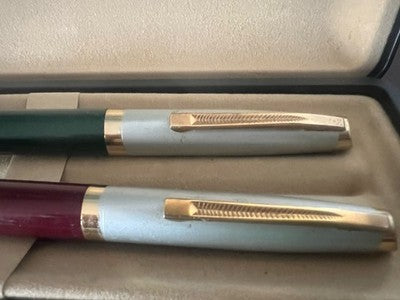Penne Stylos-Plumes Vert Bordeaux À Piston Scrivono pour Encre Vintage