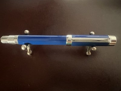 🔴 LABAN Britannia Füllfederhalter, blauer Lack, M-Feder, neu, NOS (ungetragen)