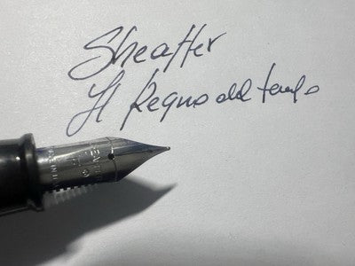 🔴 SHEAFFER penna stilografica blu cartuccia pennino F No Nonsense vintage