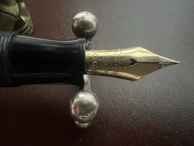 Nettuno Fountain Pen Celluloid Docet Flexible Gold Nib Vintage 