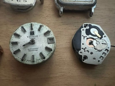 🔴 Movimenti e quadranti orologi Tissot Lorenz Monvis ricambi vintage 8PZ