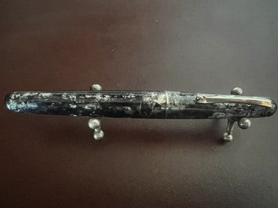 🔴 MONTEGRAPPA Elmo Ambiente Charcoal Füllfederhalter, F-Feder, neu NOS 