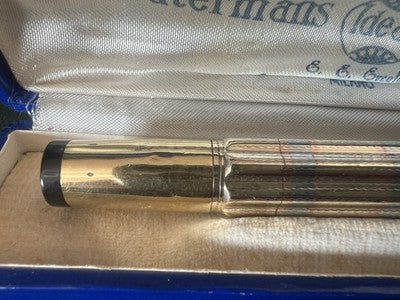 🔴 WATERMAN'S penna stilografica retrattile pennino ORO funziona vintage B