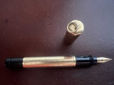 Aurora Stylo-Plume Stylo à Plume Pointure 1 Rétractable Or Flexible Vintage