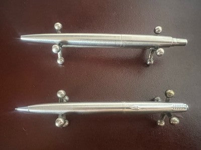 Parker Set Pen Sphere + Mechanical Pencil Steel Brushed CT Scrivono Vintage