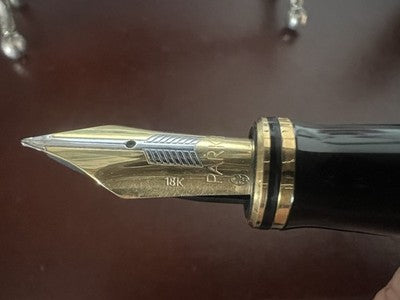 Parker Stylo-Plume Stylo à Plume Duofold International Noire Or 18K 750 M Etui 