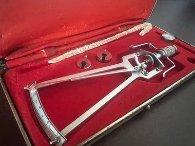 🔴 SCHIØTZ TONOMETER Schiøetz Tonometer Glaukom-Okular für Vintage-Ärzte 