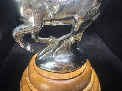 Red Mascot Horse RAMPANT Trophy Vintage Equestrian