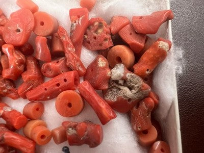 Natural Italian Corals Loose For Vintage Handmade Creations