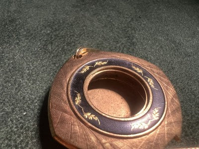 🔴 CASSA orologio tasca donna SMALTI da revisionare parti vintage