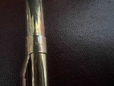 🔴 LINDY USA penna a sfera dorata + mini-penna retrattile in metallo con gancio
