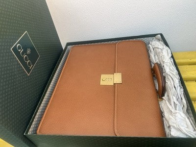 🔴 GUCCI borsa 24 Ore vera Pelle con chiusura a combinazione originale Vintage