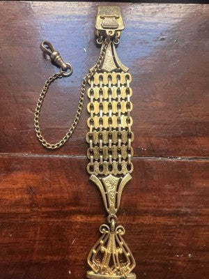 Chain Pocket Watch Victorian Chatelaine Seal Pinchbeck Antique 1800 N.3