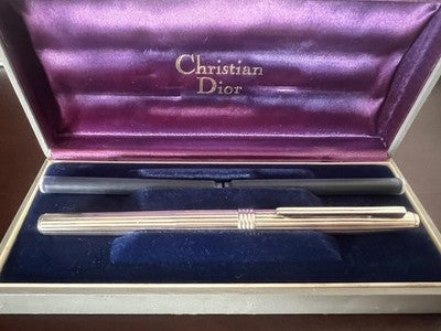 dior Stylo-Plume Stylo à Plume Argent 925 Montblanc Or F Cartouche Vintage