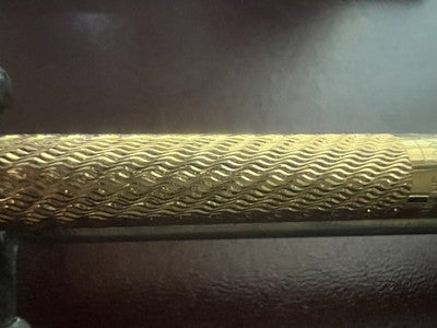 Stylo À Bille SHEAFFER Plaqué Or Avec Des Bas Reliefs Étui Vintage