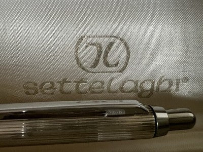 Settelaghi Stylo-Plume Sphère Argent Massif 925 Touch Screen PC Garantie