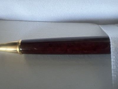 🔴 WATERMAN penna sfera Paris lacca marmorizzata profili dorati scrive