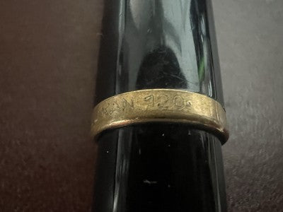 🔴 PELIKAN 120 penna stilografica verde nera a pistone oblò pennino F scrive