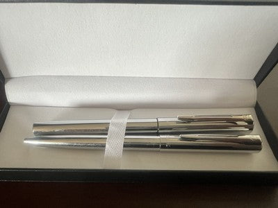 Waterman Pen Fountain Pen Graduate Chrome Tip F With Pen Sphere