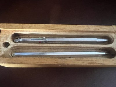Encrier Set Penne Stylos-Plumes Cinq Presse-Papier Porte-Stylo Lot Vintage