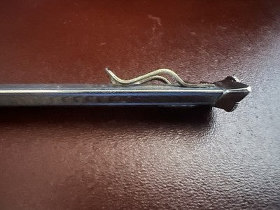 🔴 SARASTRO matita meccanica Unitas guilloché triangolo rilievo mine vintage